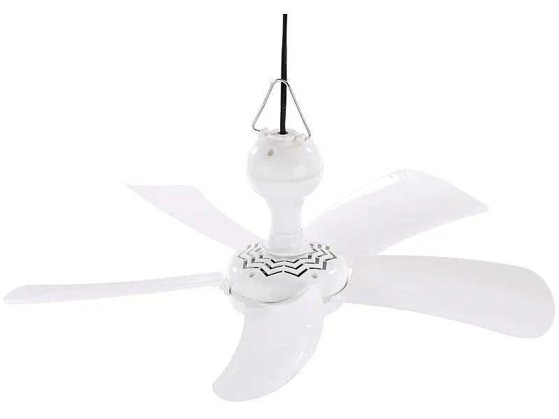 Sichler Deckenventilator Camping Ventilator 41cm Leise 230V zum Hängen