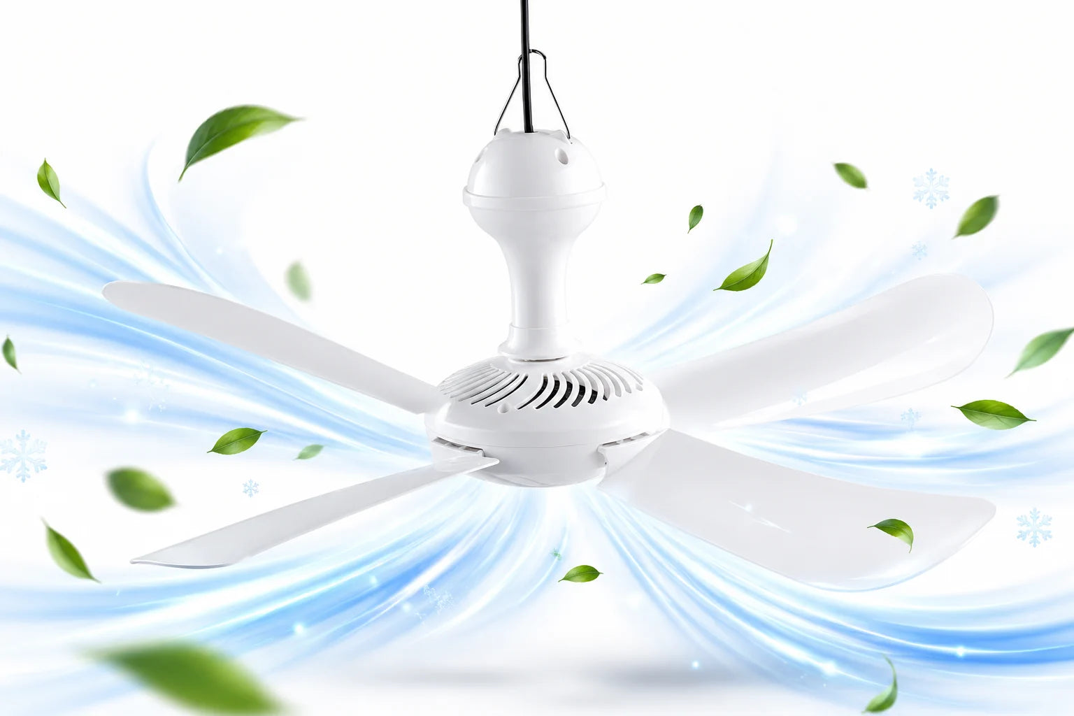 Sichler Deckenventilator Camping Ventilator 53cm Leise 230V zum Hängen