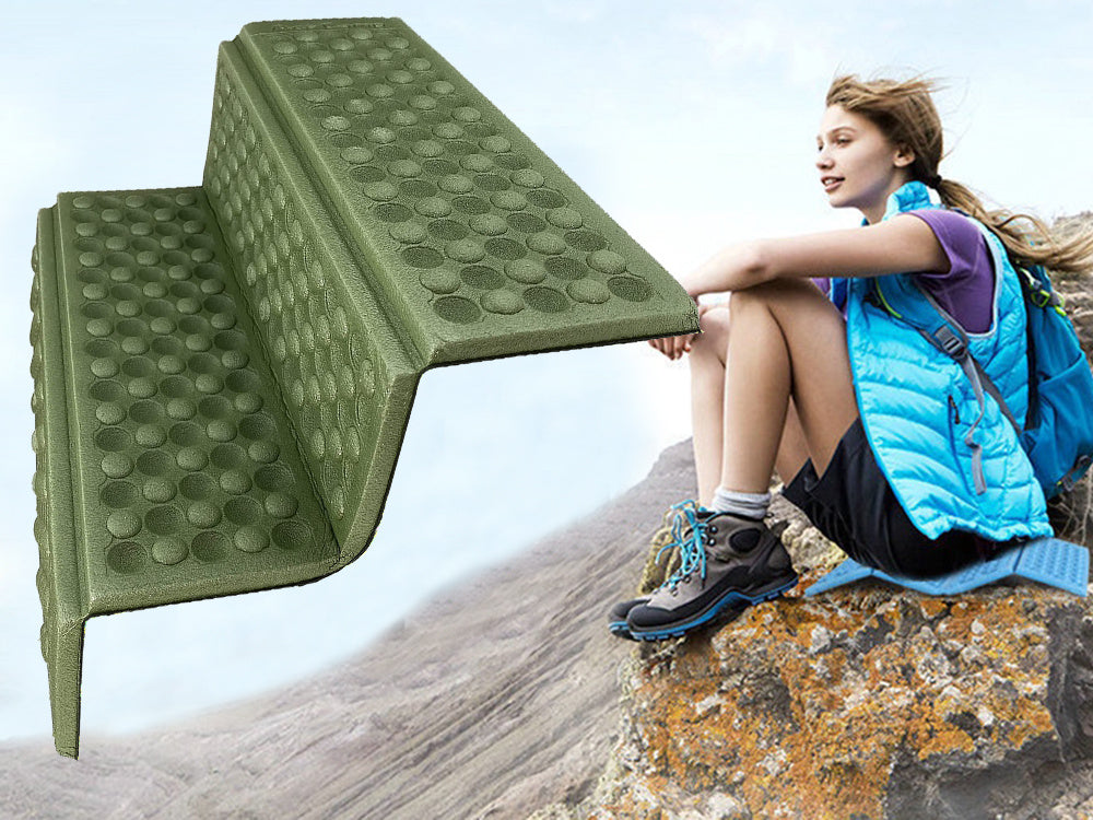 Faltbares Outdoor Sitzkissen aus XPE-Schaum – Isolierende Sitzmatte für Camping, Wandern, Stadion und Picknick