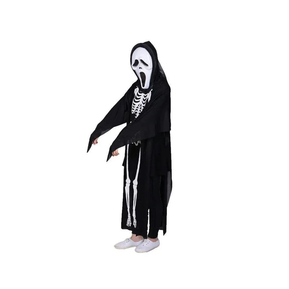 2 stück Gruseliges Skelett Kostüm Kinder Damen Halloween Karneval Verkleidung Outfit 🦇✨