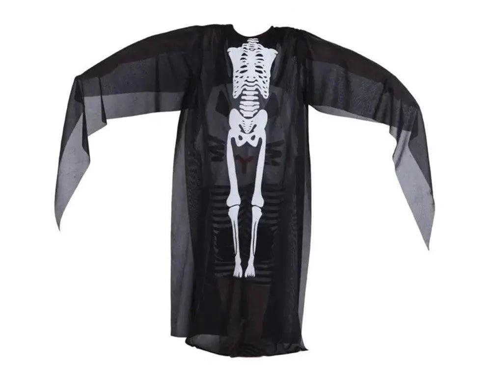 Skelett Kostüm Damen Kinder Halloween Karneval Verkleidung Cosplay Jumpsuit 🎃👻