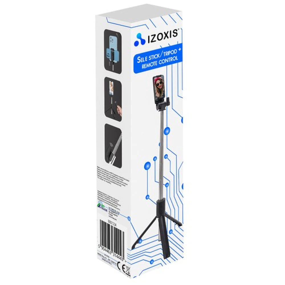 2in1 Bluetooth Selfie Stick & Stativ mit Fernbedienung – Kompakt, 360° drehbar & kompatibel mit iOS & Android