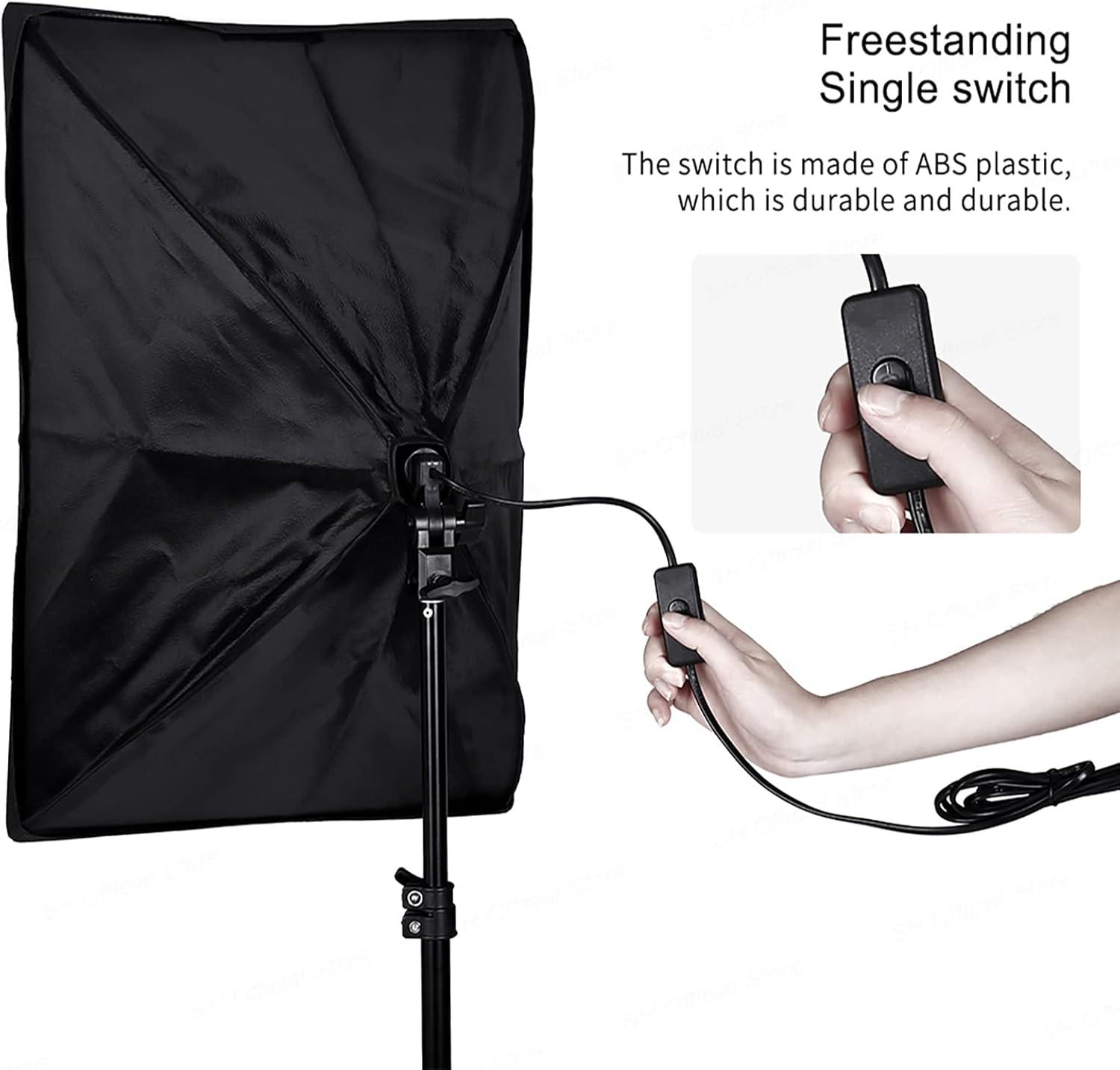 Softbox Beleuchtungsset mit 3x 50x70cm LED Lampen 135W für Fotostudio, Portrait, Produkt- & Videografie