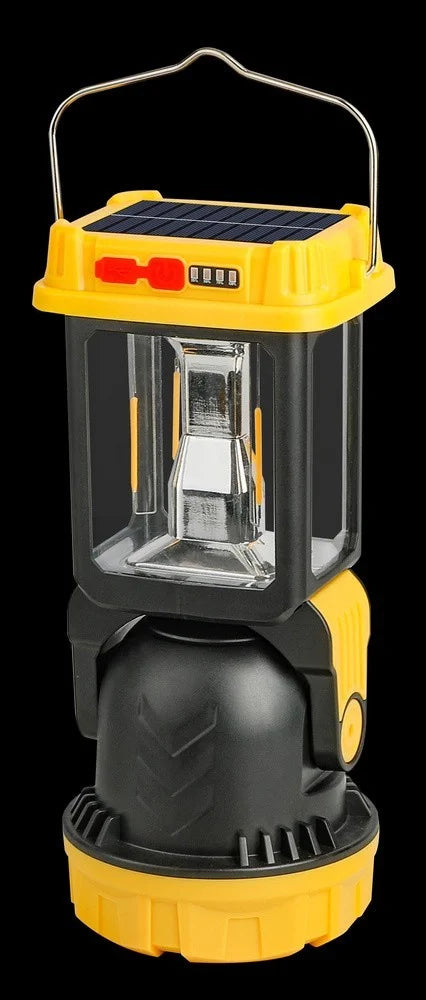 LED Solar Campinglampe mit USB & Solarpanel – Tragbare Outdoor Zeltlampe & Notlicht