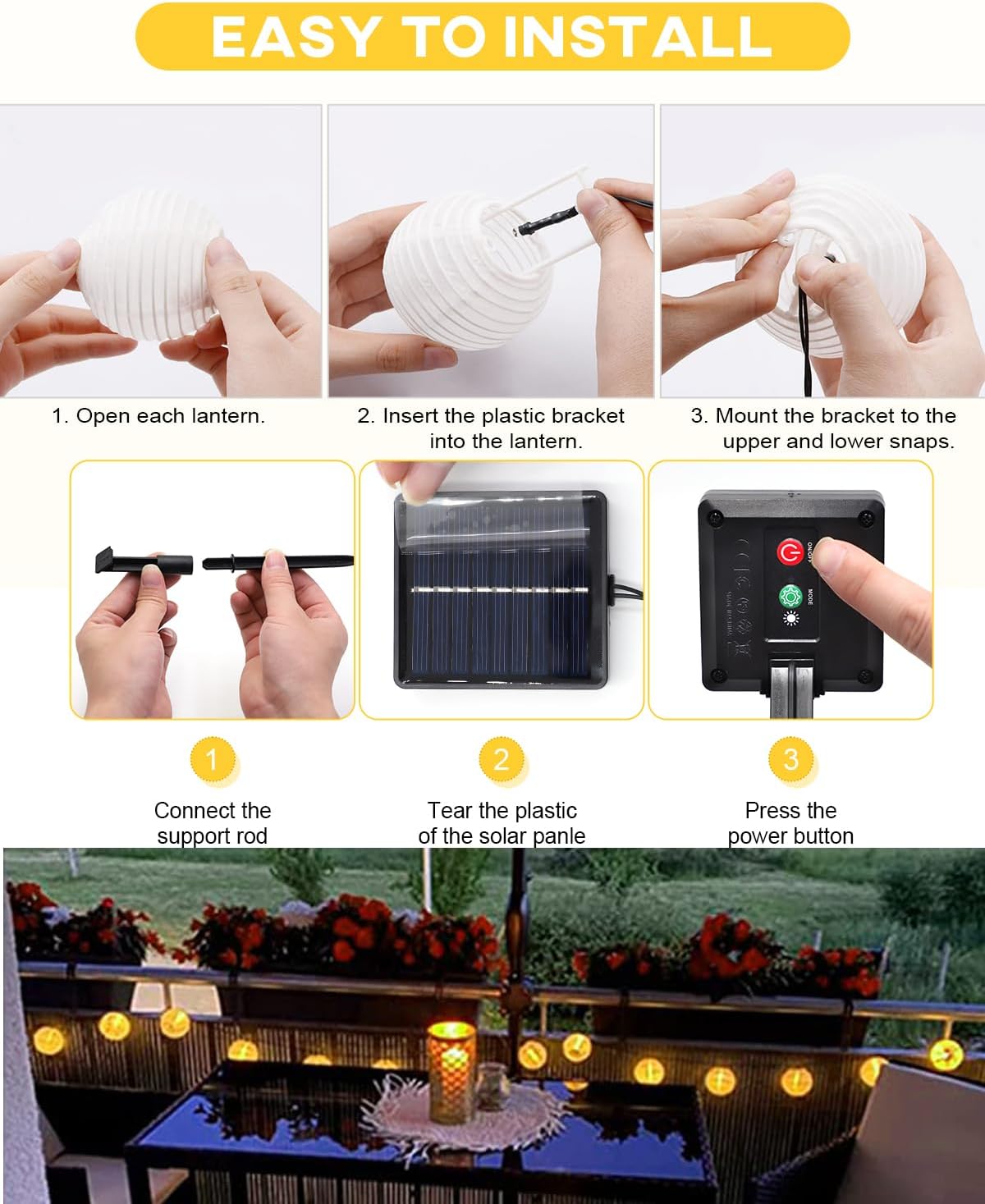 Solar Fairy Lights Outdoor Ball Lighting Garden Party Indoor Decoration Lights 30LED 