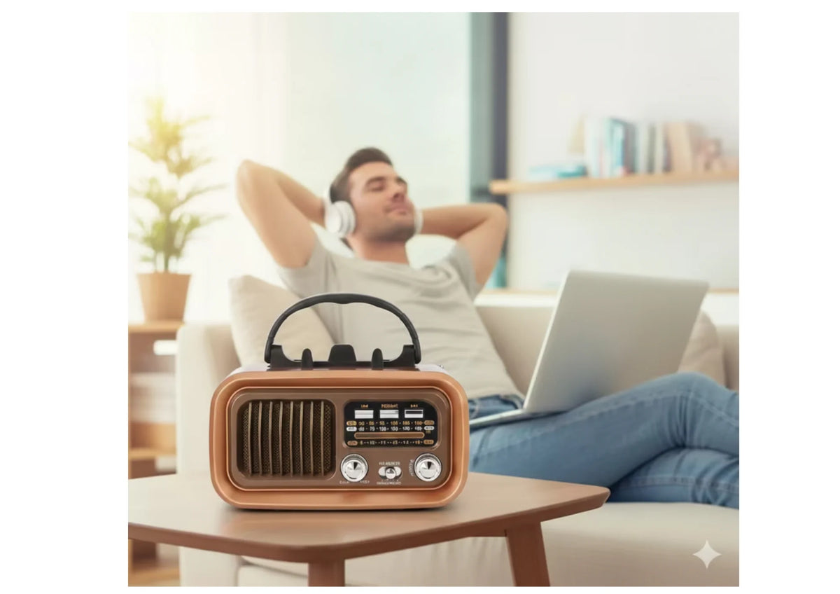 Solar Notfall Radio mit Bluetooth – AM/FM, Akku, Batterie & USB, Tragbar