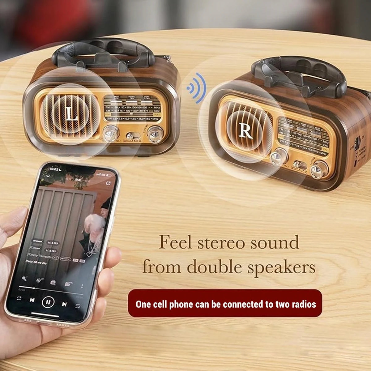 Solar Notfall Radio mit Bluetooth – AM/FM, Akku, Batterie & USB, Tragbar