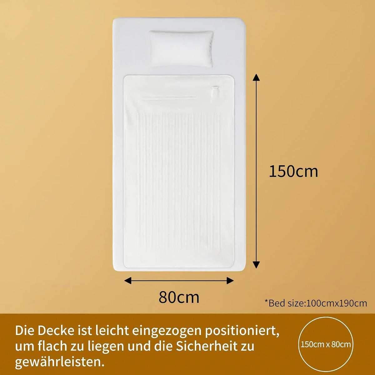 Silentnight Comfort Control Heizdecke Wärmeunterbett 150 x 80 cm – 3 Heizstufen, Schnellaufheizung & Überhitzungsschutz