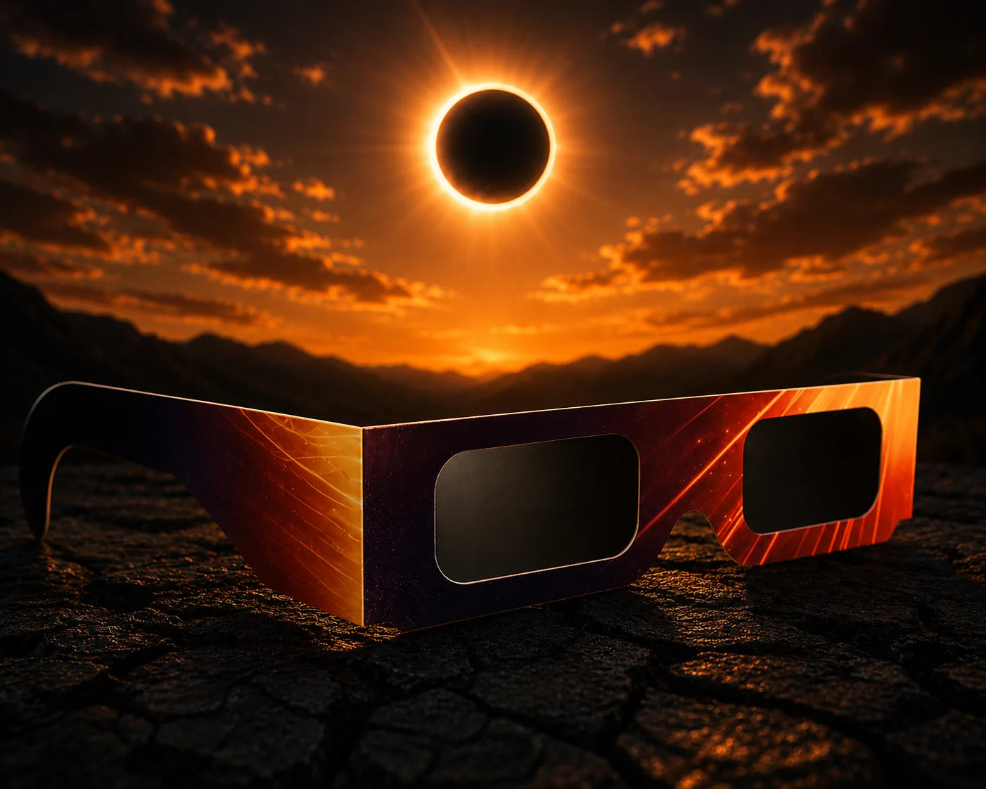 Sonnenfinsternis Brille ISO 12312-2:2015 CE 45mm Sonnenbeobachtung Schutzbrille