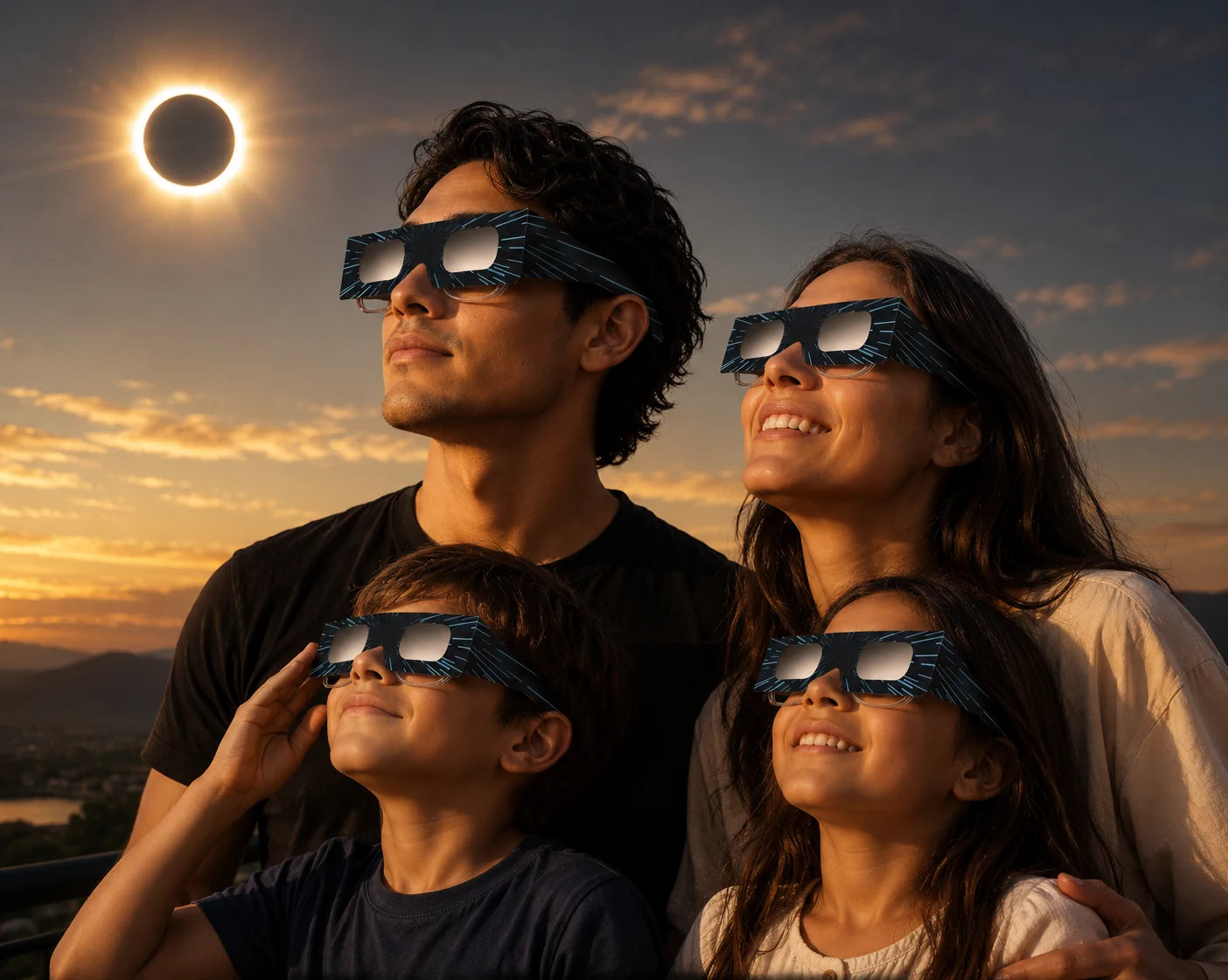 Sonnenfinsternis Brille ISO 12312-2:2015 CE 45mm Sonnenbeobachtung Schutzbrille