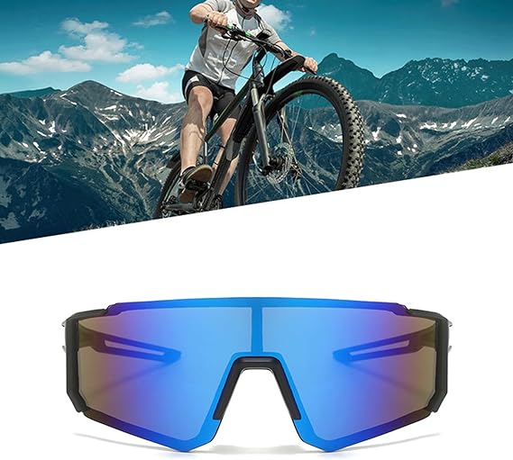 Fahrradbrille UV400 im 2er Set – Sport Sonnenbrille für MTB, Rennrad und Outdoor