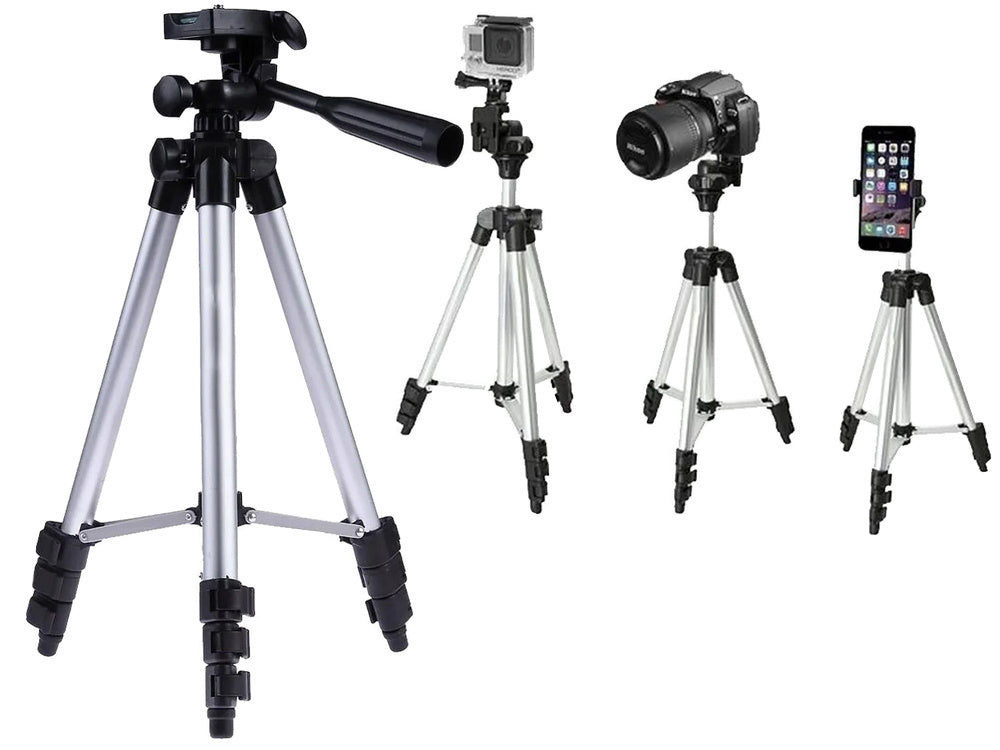 Handy Stativ Tripod mit Bluetooth Fernbedienung – 4in1 Smartphone Halter 100cm