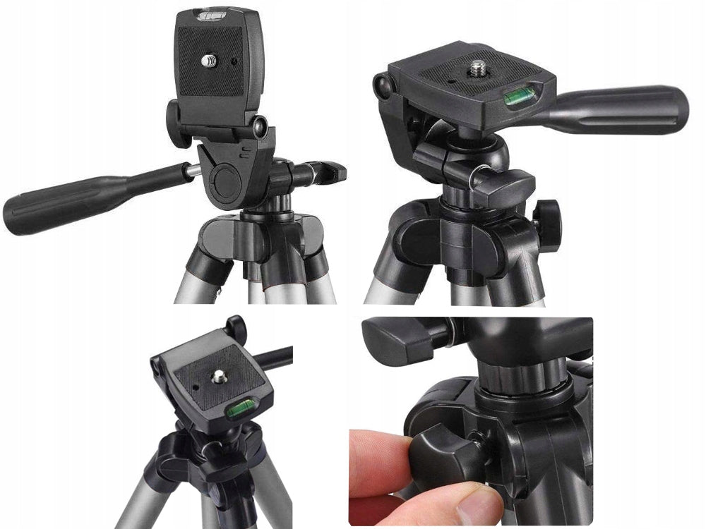 Handy Stativ Tripod mit Bluetooth Fernbedienung – 4in1 Smartphone Halter 100cm