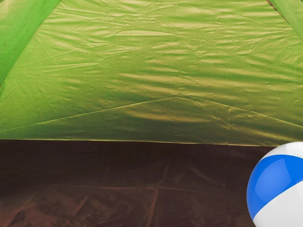 Strandzelt UV-Schutz Pop Up Strandmuschel Halboffen Garten Camping Grün