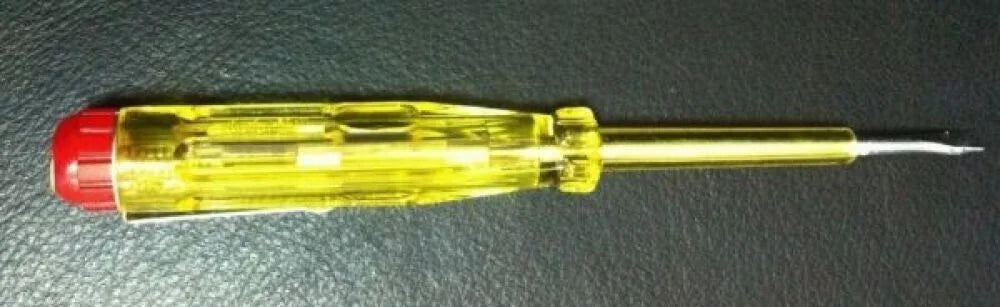 Spannungsprüfer 13cm Testschraubendreher Stromprüfer Phasenprüfer Gelb