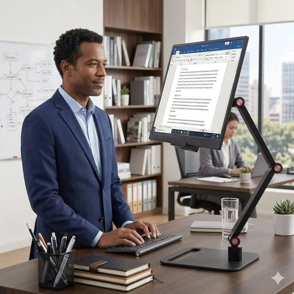 Tablet Monitor Ständer höhenverstellbar 360° Aluminium bis 17,3 Zoll Monitore bis 17,3 Zoll
