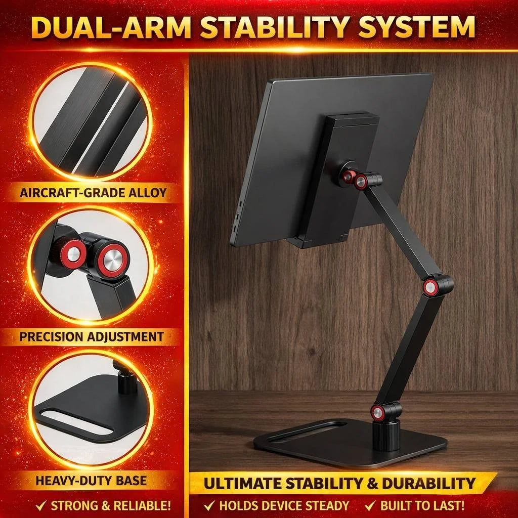 Tablet Monitor Ständer höhenverstellbar 360° Aluminium bis 17,3 Zoll Monitore bis 17,3 Zoll