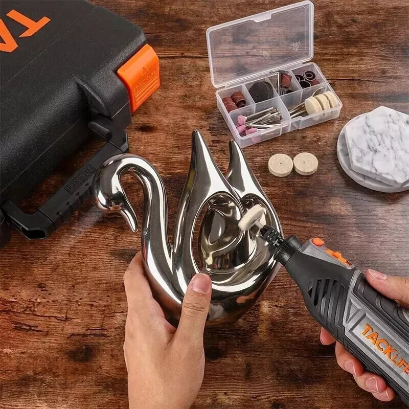 TACKLIFE Drehwerkzeug Rotationswerkzeug 135 W 35000 U/min 150-Zubehör