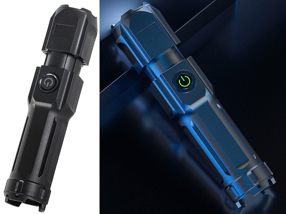 Wiederaufladbare LED Taschenlampe mit XPE LED, Zoom und Micro-USB – Kompakte Outdoor- und Alltagslampe