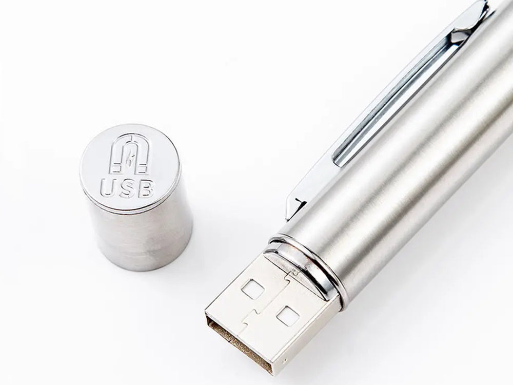 Wiederaufladbare LED-UV-Taschenlampe in Stiftform mit Magnet – Kompakt & Praktisch