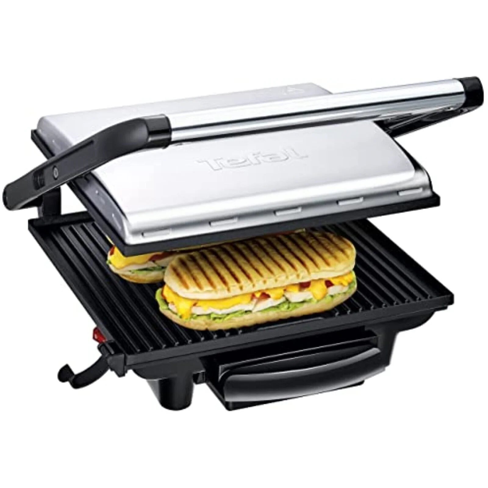 Tefal Kontaktgrill 2000W – Elektrogrill, Panini Grill & Sandwichmaker mit Antihaftbeschichtung