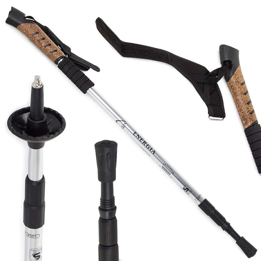 Wanderstöcke Nordic Walking Stöcke Antischock Stock 64-135cm Trekking