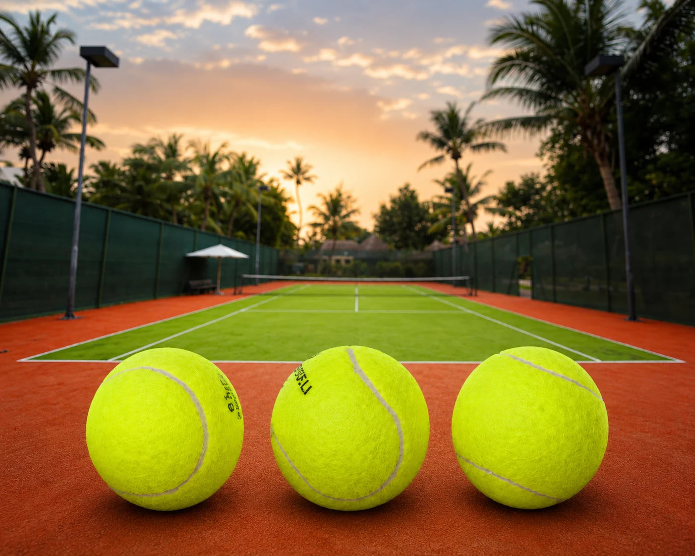Tennisbälle 3er Set Trainingsbälle Tennis Freizeit Sport Grün