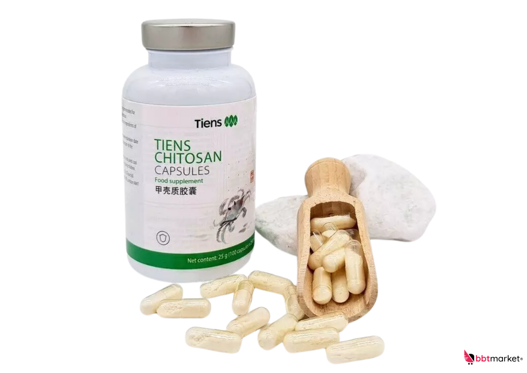 2 X Tiens Chitosan Capsules detox healthy diet - 25 g / 100 Capsules V