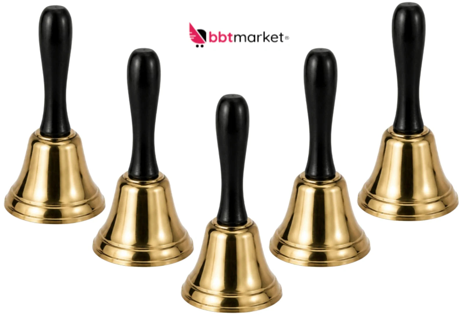 Tischglocke Serviceglocke Hotelglocke Rezeptionsglocke Metall Gold Klingel
