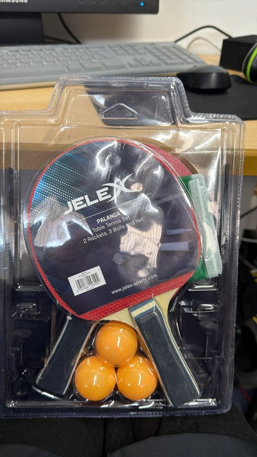 Tischtennis Set 2 Schläger 3 Bälle Netz Garnitur Ping Pong Komplett