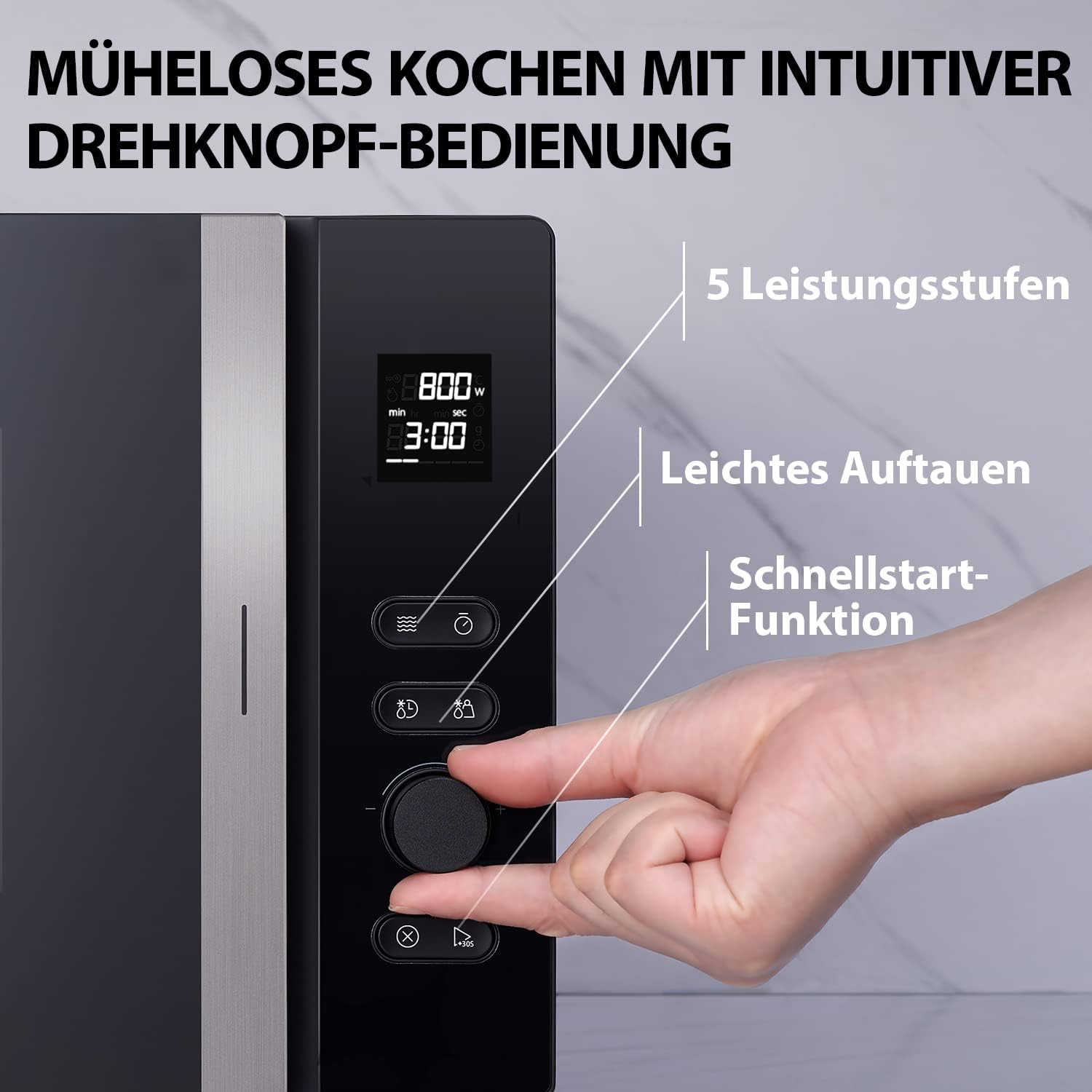 Toshiba MV-AM20T(BK) Microwave/Solo Microwave/ 20 L/ 800 W/ 5 Power Levels 