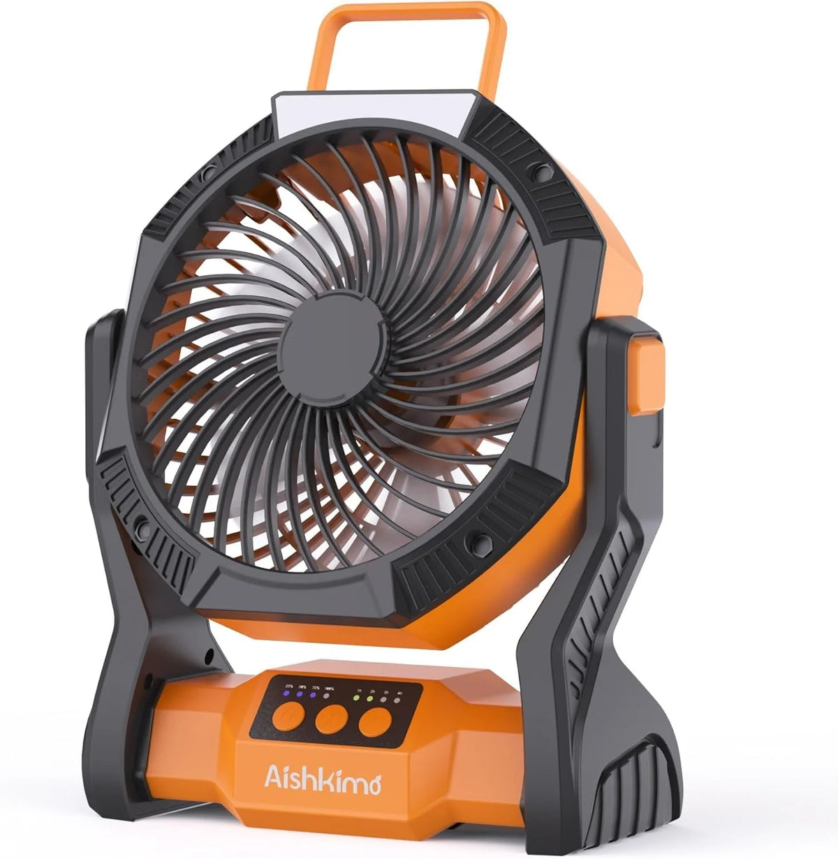 Tragbarer Campingventilator Mit Led-Licht, Wiederaufladbarer Zeltventilator Mit