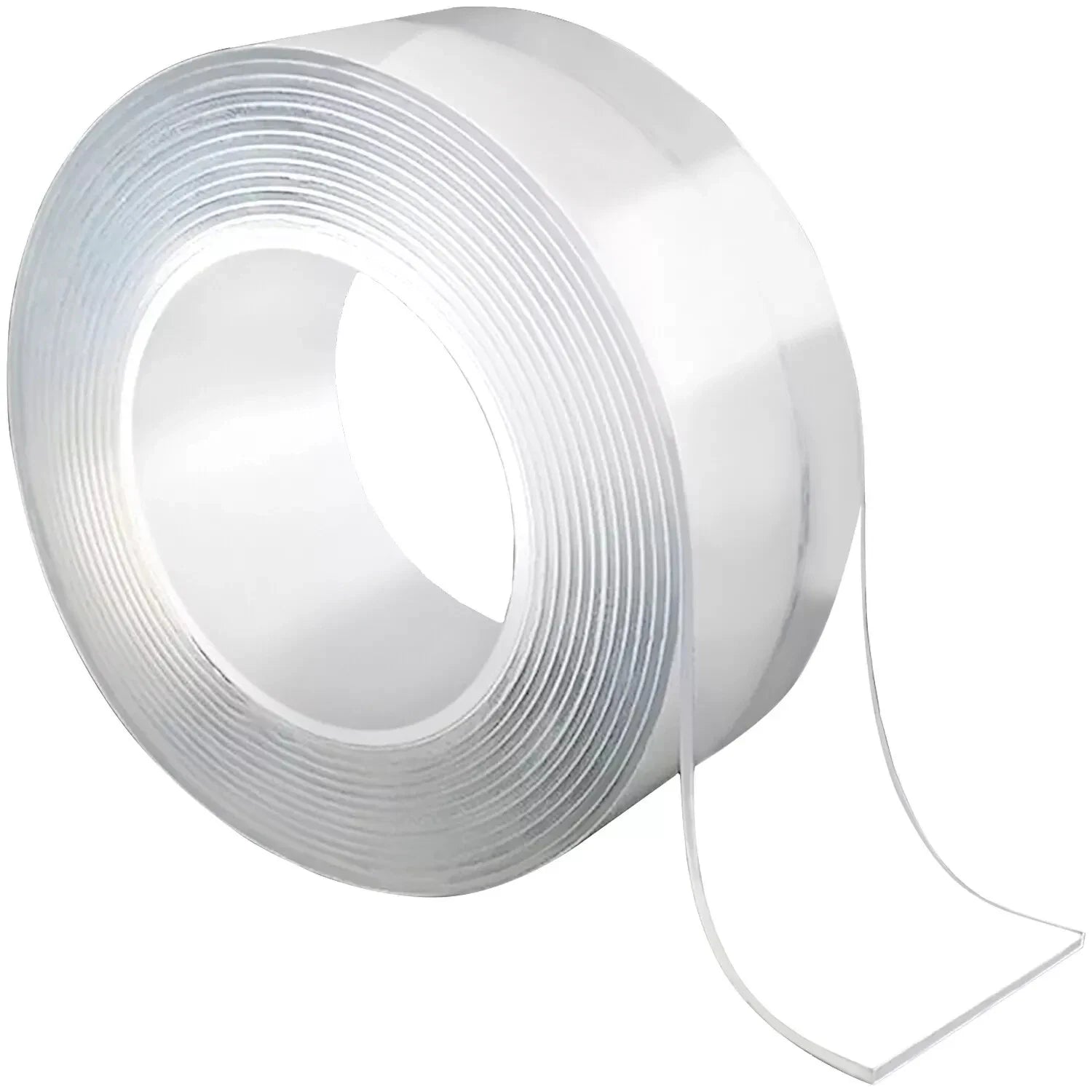 Transparentes Nano Klebeband 1 m – Doppelseitiges, waschbares und wiederverwendbares Montageband