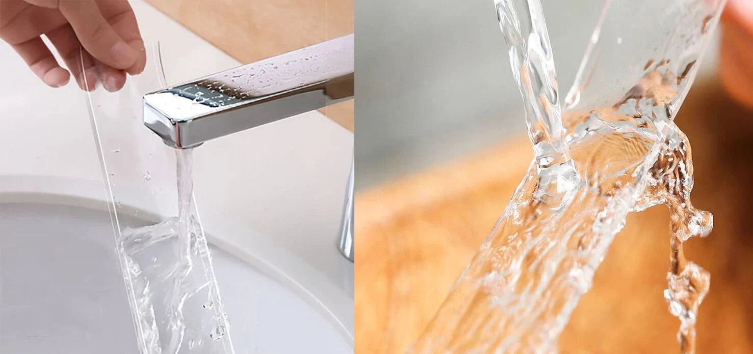 Transparentes Nano Klebeband 1 m – Doppelseitiges, waschbares und wiederverwendbares Montageband
