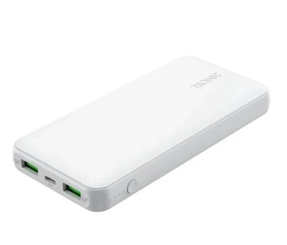 TRONIC Powerbank 10000mAh USB-C PD QC 3.0 15W 3-Port Weiß Schnellladen