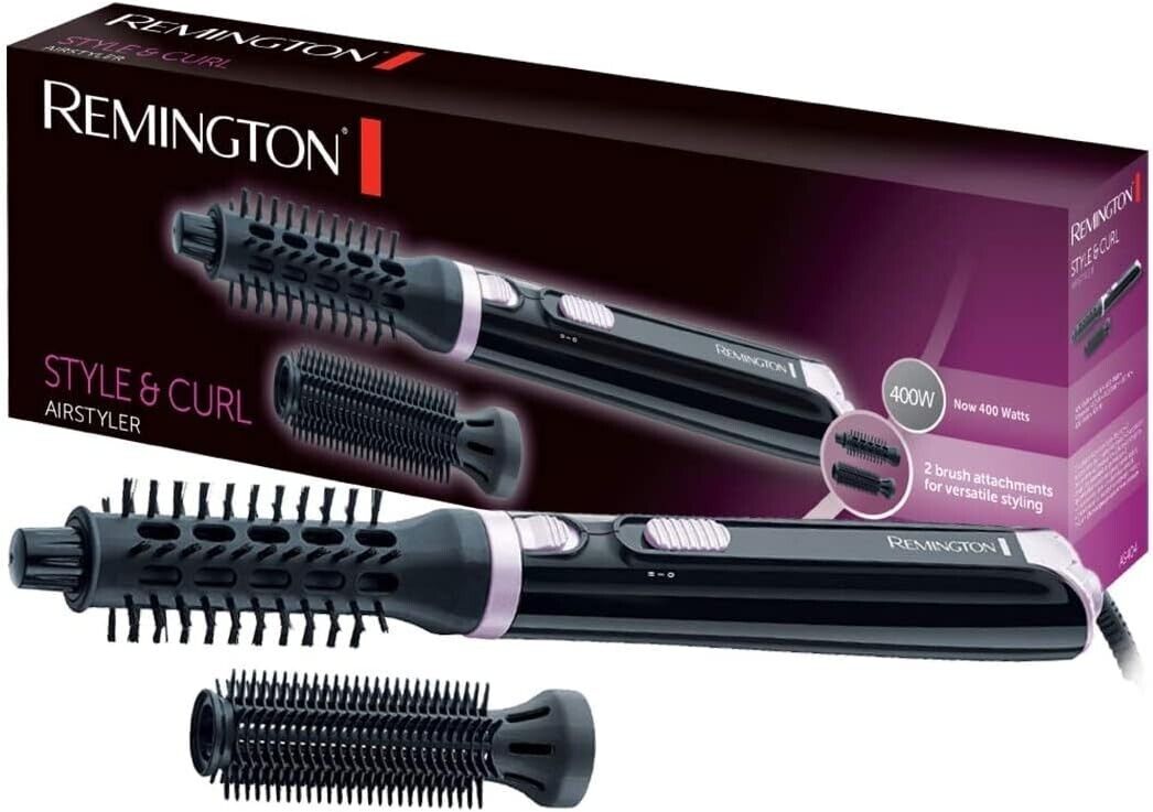 Remington Style &amp; Curl AS404 hot air styler, automatic roll-out, incl. 25mm, 19mm 