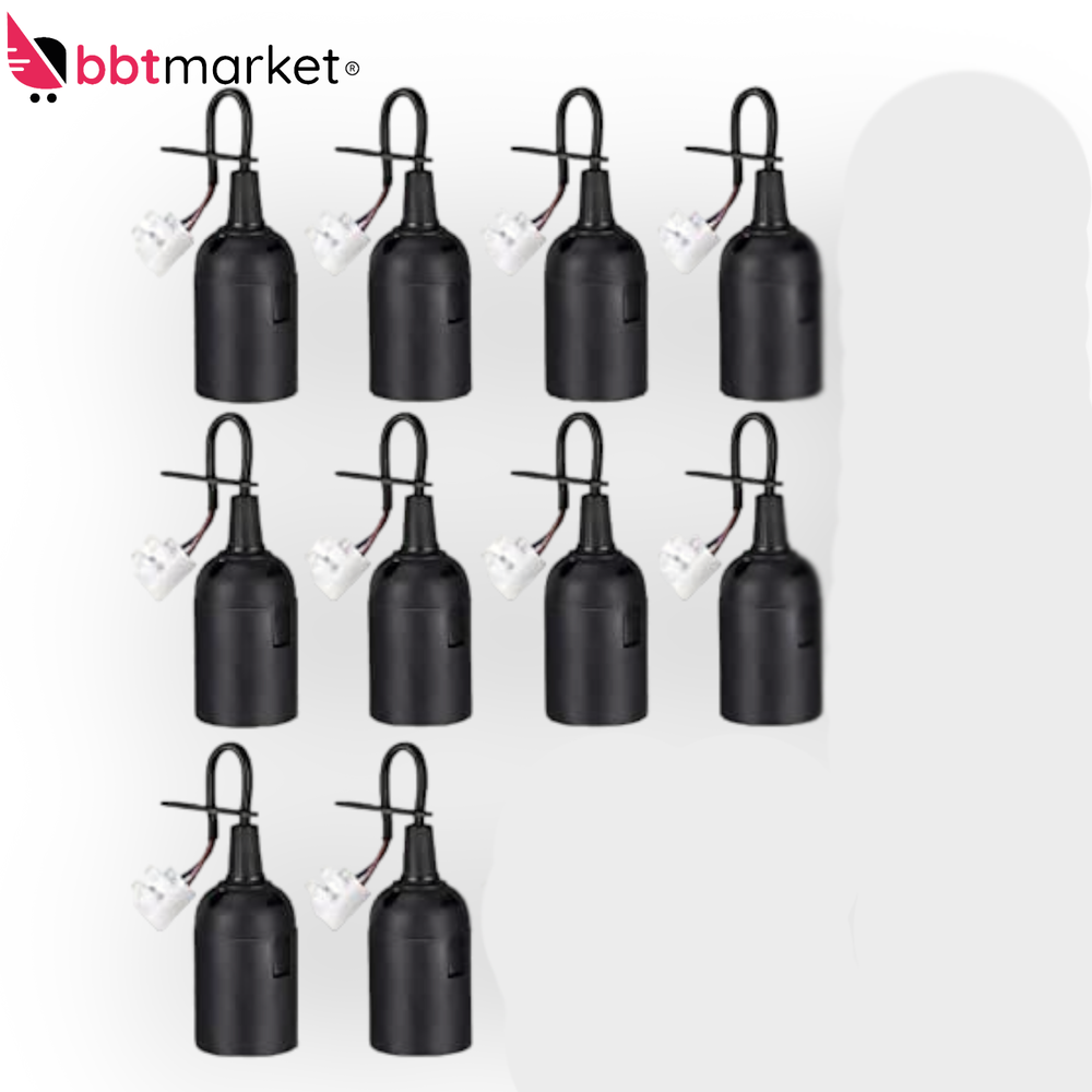 Renovierfassung E27 Kabel Baufassung Lampenfassung Baustellenfassung Schwarz neu