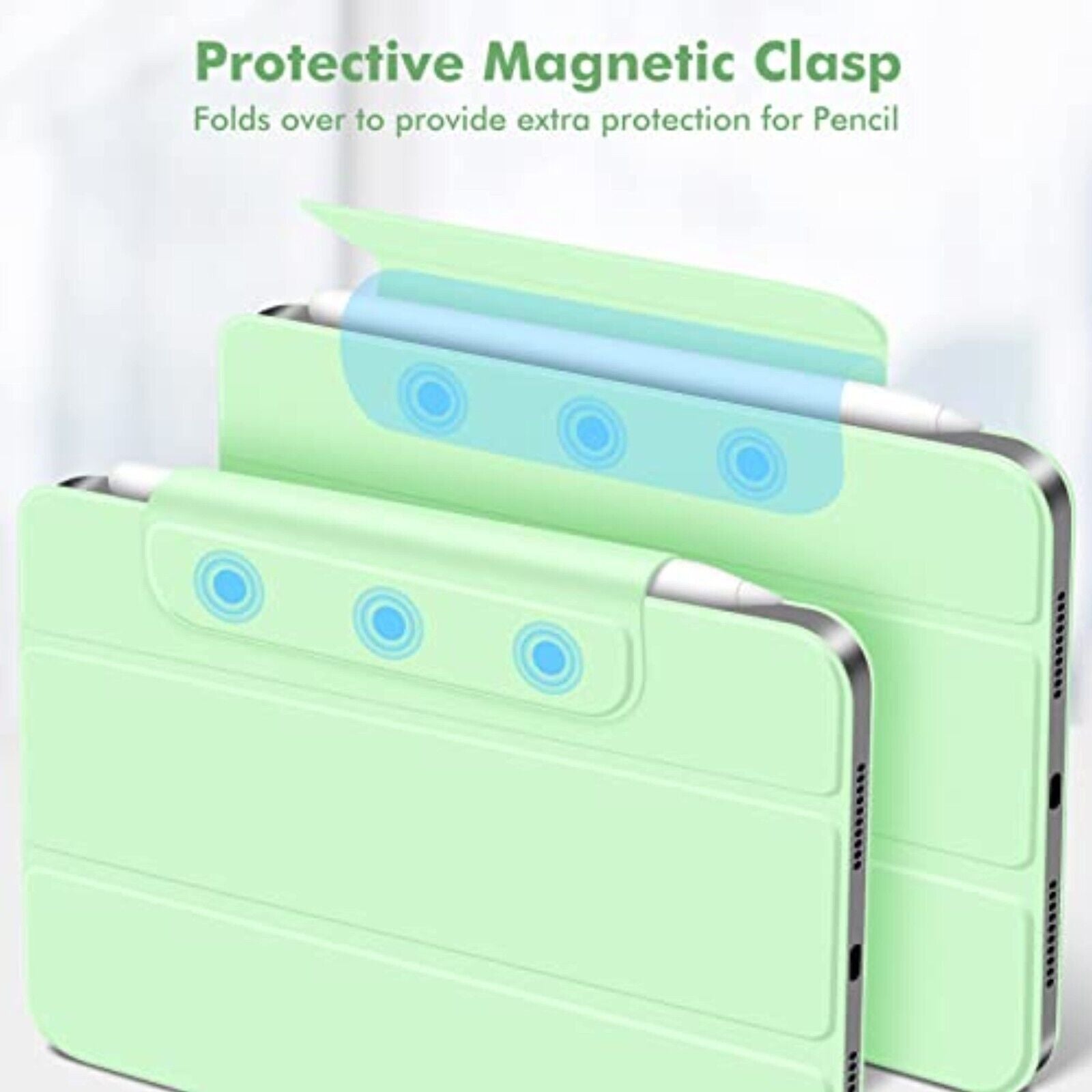 Magnetische Hülle für iPad Mini 6 (2021, 8.3 Zoll) mit Auto Sleep & Pencil Ladefunktion