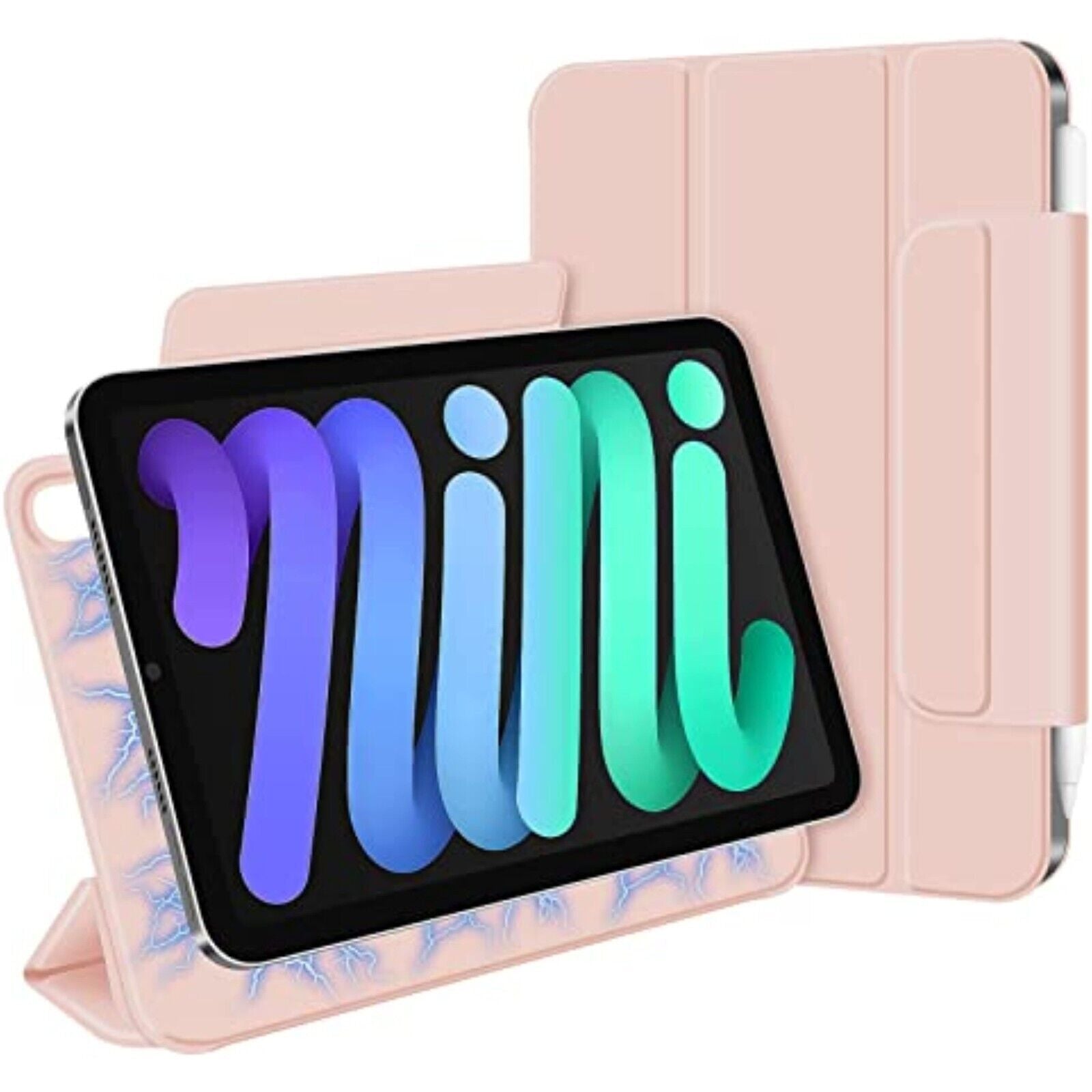 Magnetische Hülle für iPad Mini 6 (2021, 8.3 Zoll) mit Auto Sleep & Pencil Ladefunktion