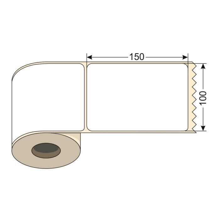 Thermo Etiketten 100x150 mm 500 Stück Rolle Versandetiketten DHL - DPD - GLS