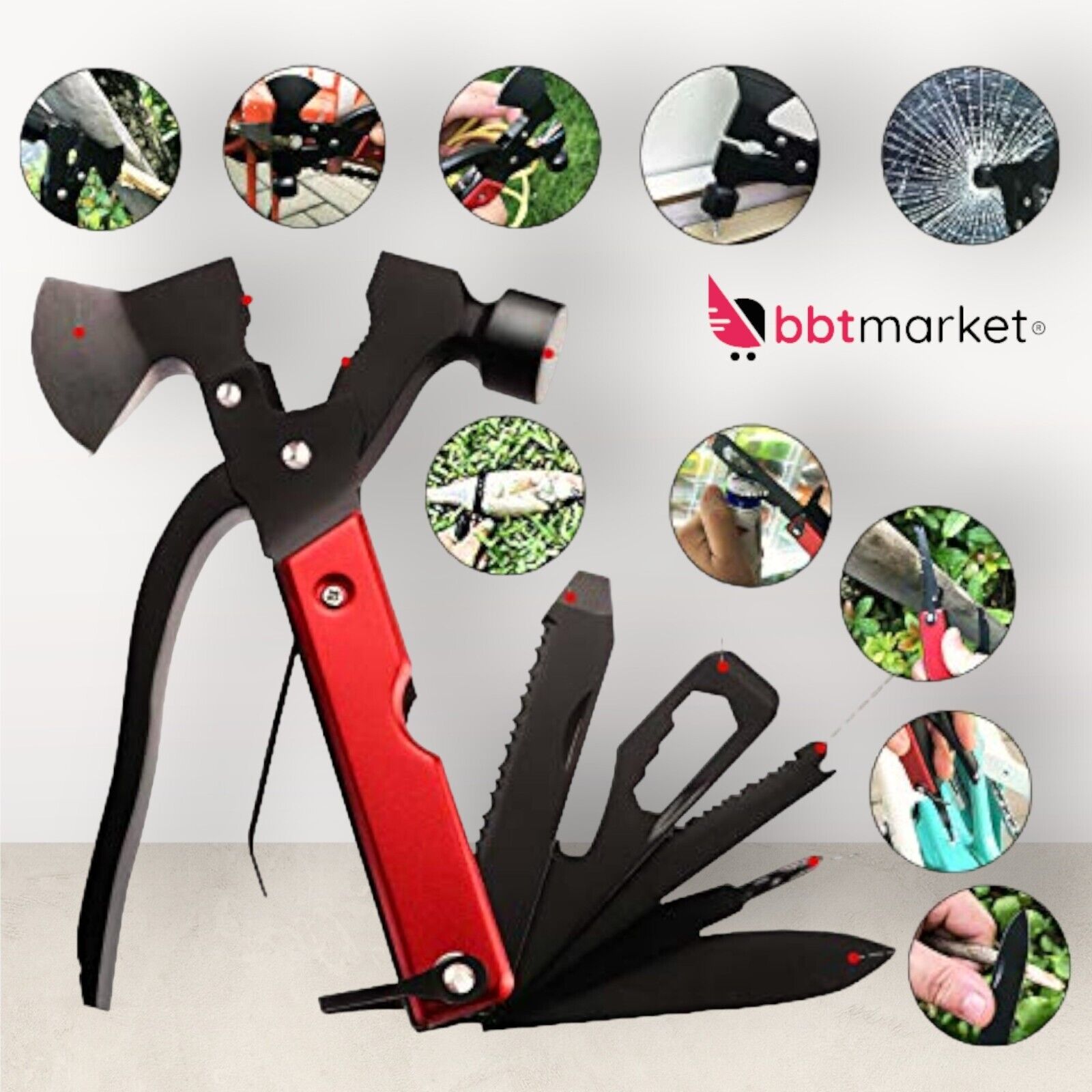 Camping multi-tool combination tool multi-tool outdoor survival kit axe 