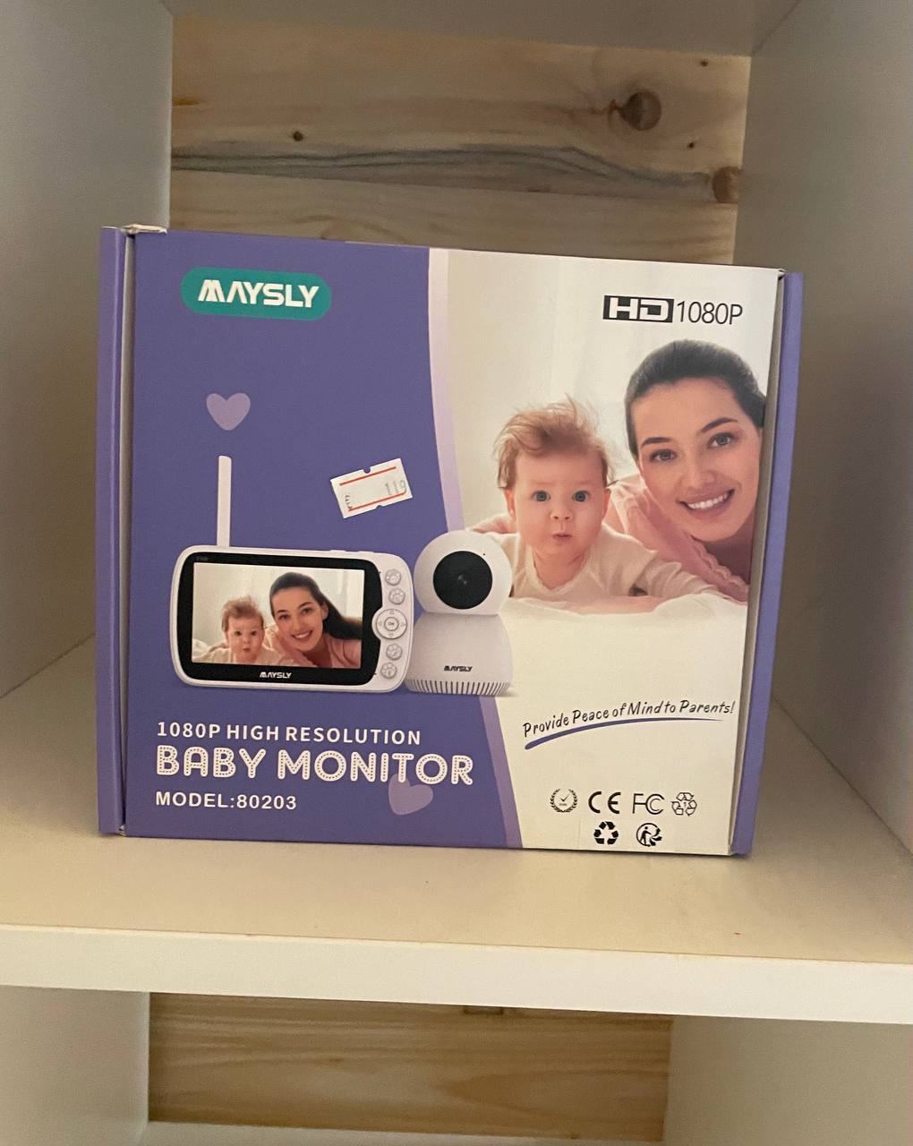 Video baby monitor with camera, 1080P video baby monitor with camera and audio, 5.0" TFT 