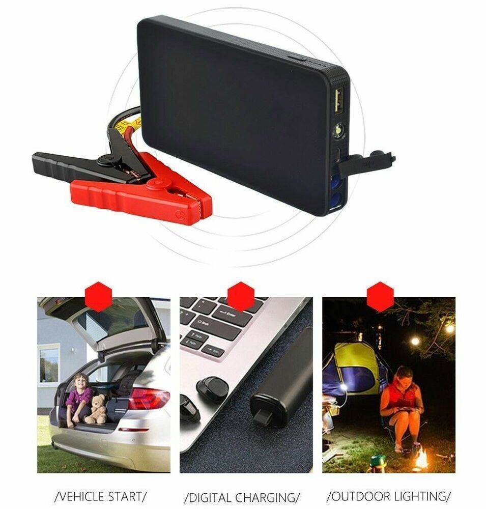 20000mAh Car Jump Starter 400A Jump Starter Charger Booster Vehicle Mobile Phone Power Bank 