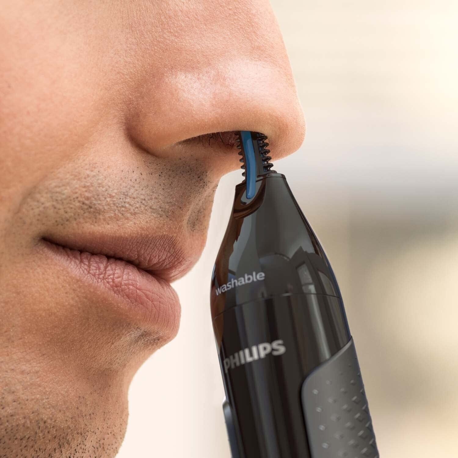 Nose hair trimmer Philips Washable 3000 Protection system Nose trimmer Ear hair NEW 