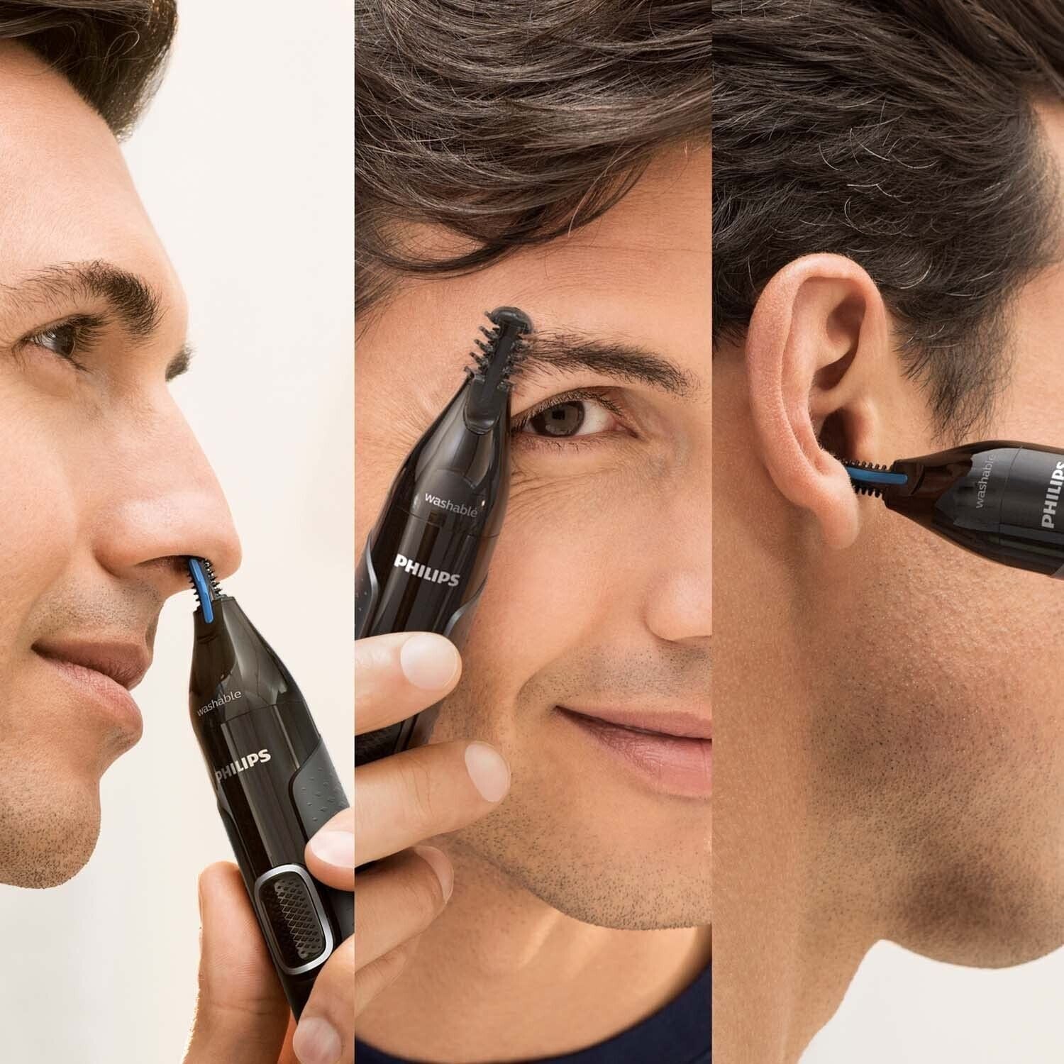 Nose hair trimmer Philips Washable 3000 Protection system Nose trimmer Ear hair NEW 
