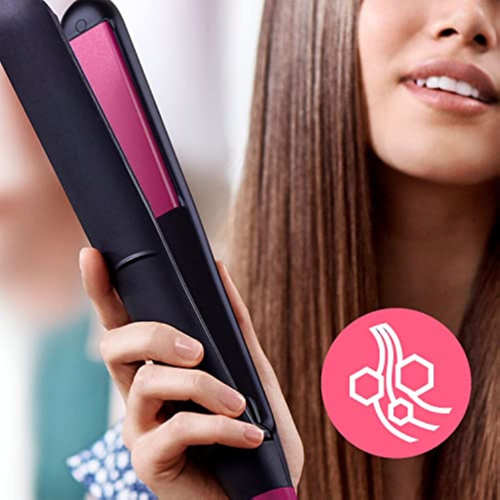 Philips Hair Straightener ThermoProtect Keratin and Ceramic Plates Straightener new
