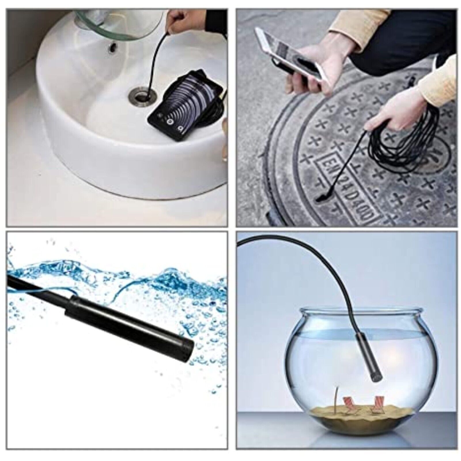 1M USB LED Endoskop Wasserdicht Endoscope Inspektion Kamera Für Android PC NEU