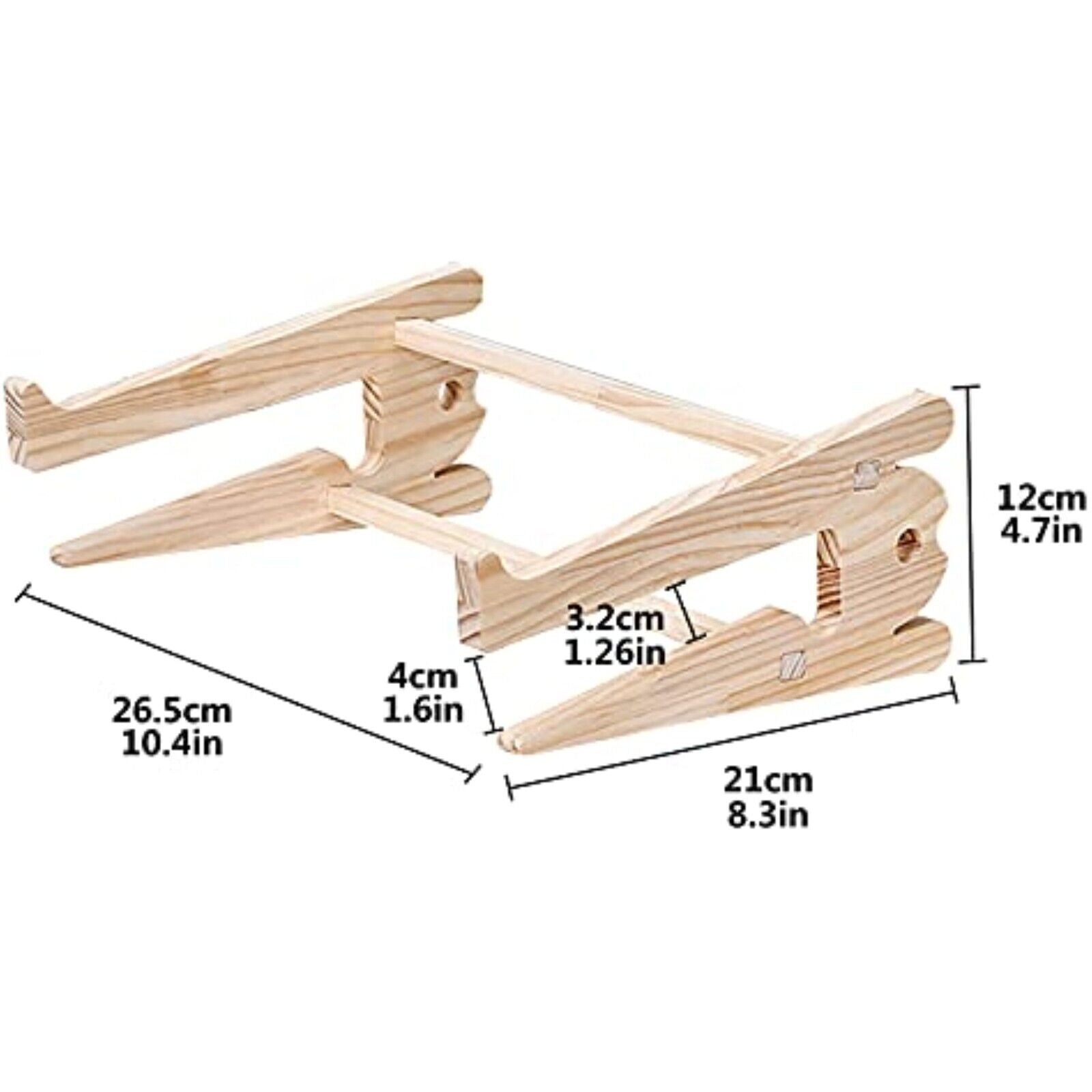 Laptop stand wood, laptop holder, notebook stand, Macbook, laptop stand