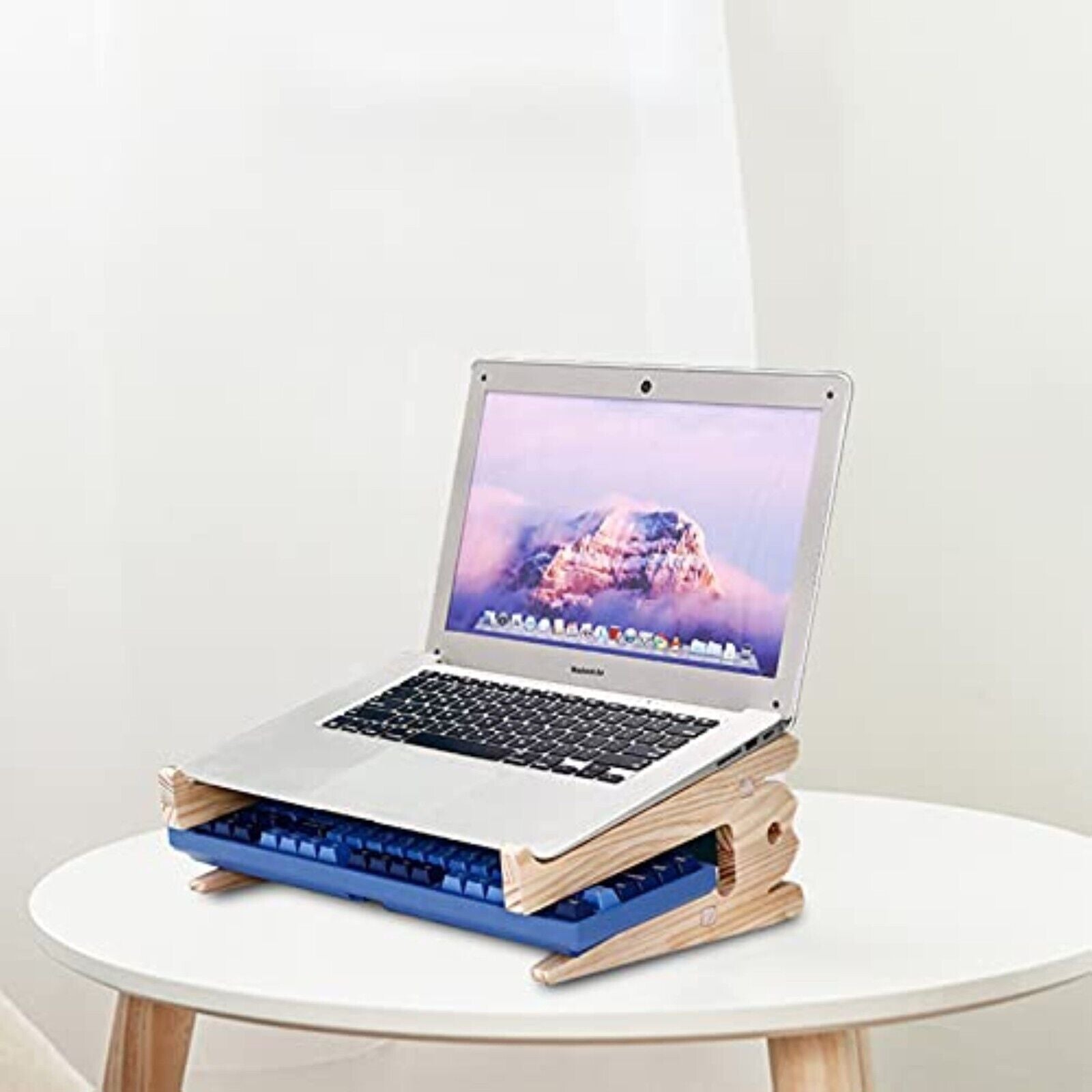 Laptop stand wood, laptop holder, notebook stand, Macbook, laptop stand