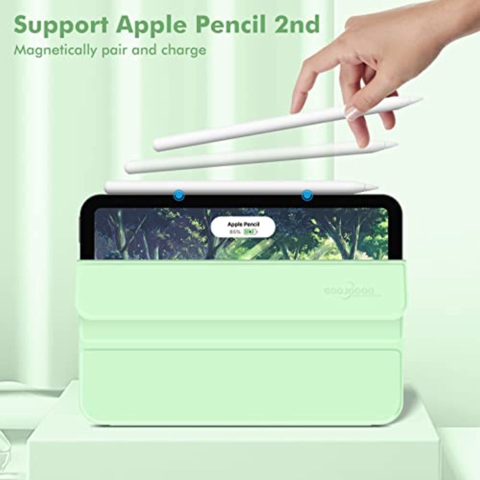 Magnetische Hülle für iPad Mini 6 (2021, 8.3 Zoll) mit Auto Sleep & Pencil Ladefunktion